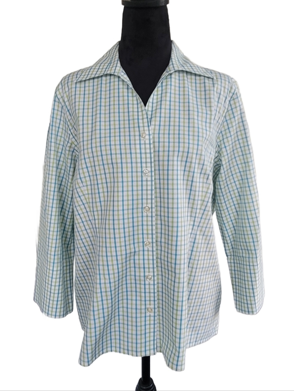 Petite Plaid Dress Shirt